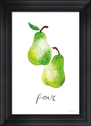 Framed Pears Print