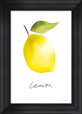 Framed Single Lemon Print