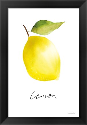 Framed Single Lemon Print