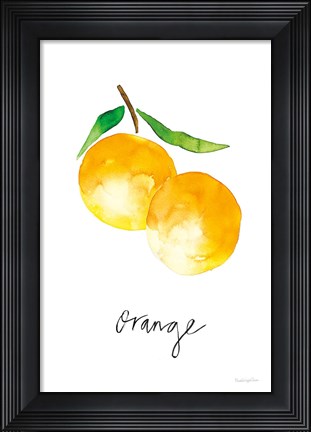 Framed Single Orange Print