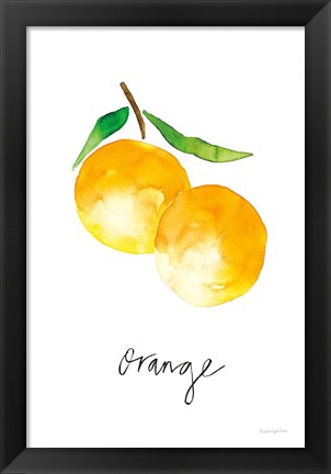 Framed Single Orange Print