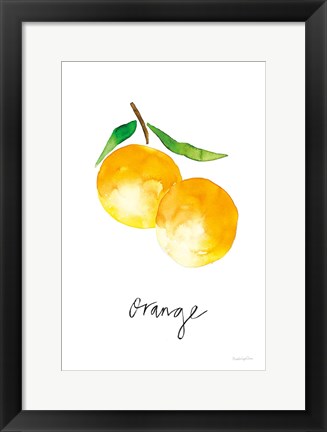 Framed Single Orange Print