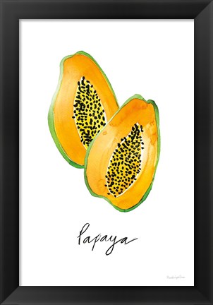 Framed Papayas Print