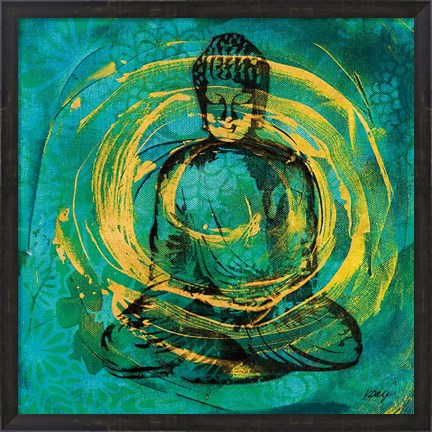 Framed Centered Buddha Print