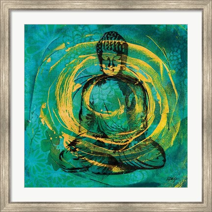 Framed Centered Buddha Print