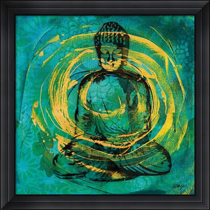 Framed Centered Buddha Print