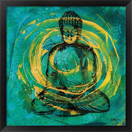 Framed Centered Buddha Print