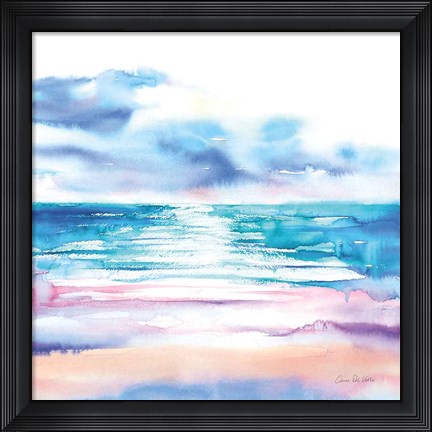 Framed Turquoise Sea II Print