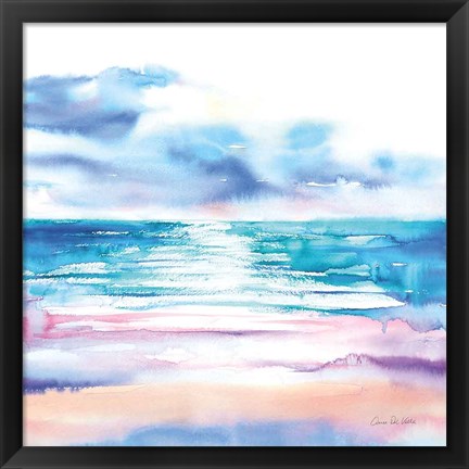 Framed Turquoise Sea II Print