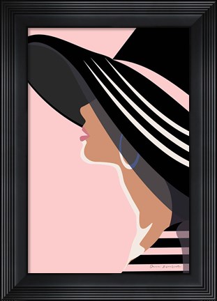 Framed Beach Chic IV Blush Print