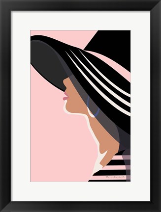 Framed Beach Chic IV Blush Print