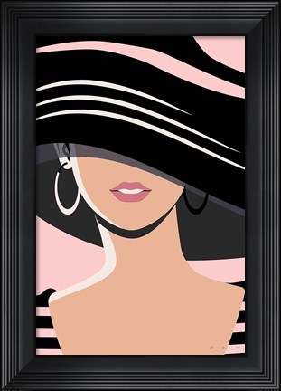 Framed Beach Chic III Blush Print