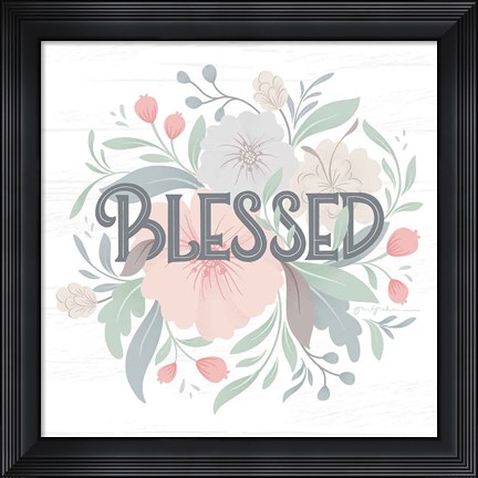 Framed Farmhouse Floral II Print
