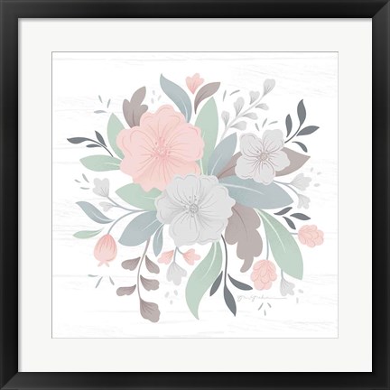 Framed Farmhouse Floral III Print