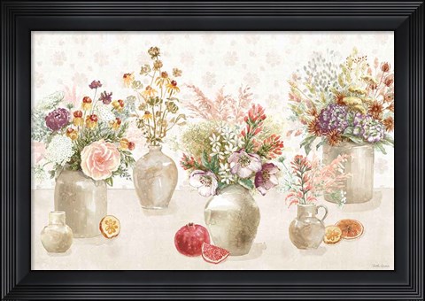 Framed Cottage Charm I Print