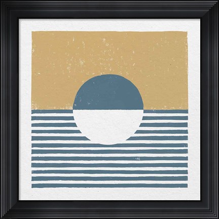 Framed Reflection IV Yellow Print