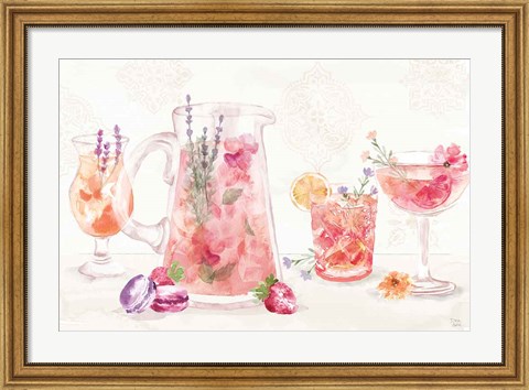 Framed Classy Cocktails I Print