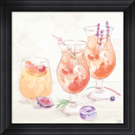 Framed Classy Cocktails III Print