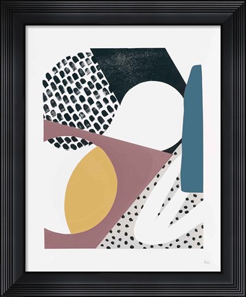 Framed Luminous Tumble I Dark Print