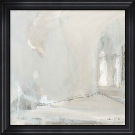 Framed Delicate Gray Print