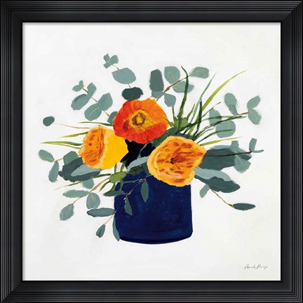 Framed Simplicity Bouquet I Print