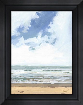 Framed Walk on the Beach I Print