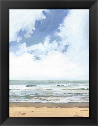 Framed Walk on the Beach I Print