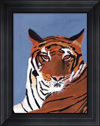 Framed Colorful Tiger Print
