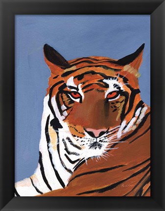 Framed Colorful Tiger Print