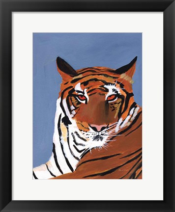 Framed Colorful Tiger Print