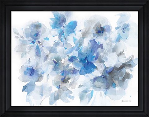 Framed Floral Abstraction Print