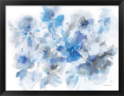 Framed Floral Abstraction Print