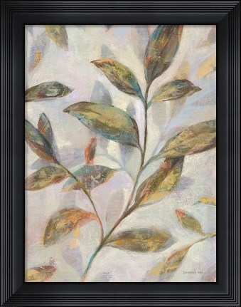 Framed Leafy Flow II Print