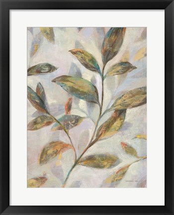 Framed Leafy Flow II Print