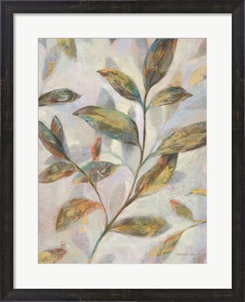 Framed Leafy Flow II Print