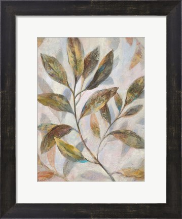 Framed Leafy Flow I Print