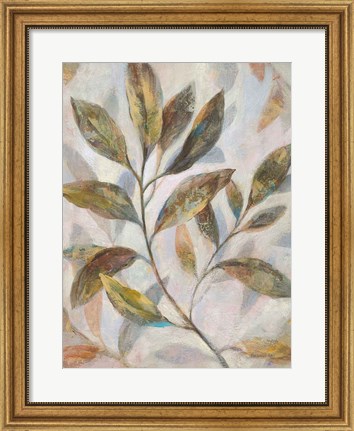 Framed Leafy Flow I Print