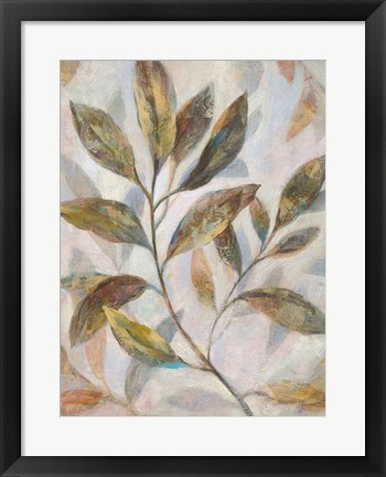 Framed Leafy Flow I Print