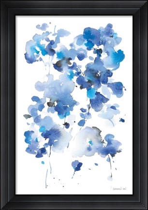 Framed Cascading Petals I Print