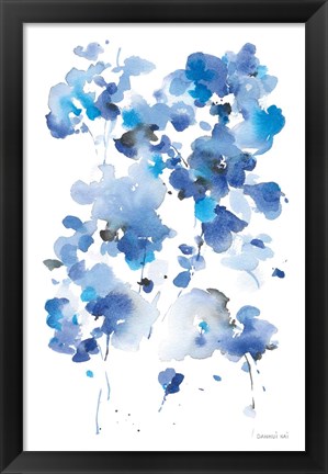 Framed Cascading Petals I Print