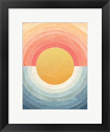 Framed Retro Vibes Abstract Print