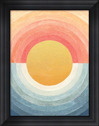 Framed Retro Vibes Abstract Print