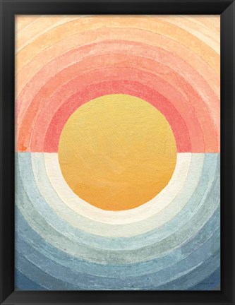Framed Retro Vibes Abstract Print