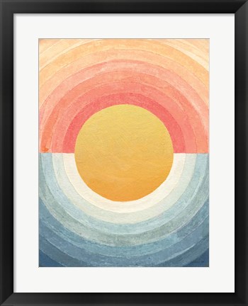 Framed Retro Vibes Abstract Print