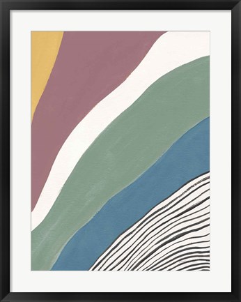 Framed Colorful Retro Abstract IV Print