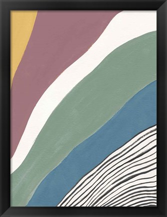 Framed Colorful Retro Abstract IV Print