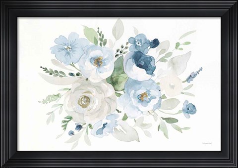 Framed Essence of Spring II Blue Print