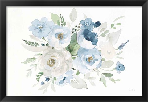 Framed Essence of Spring II Blue Print