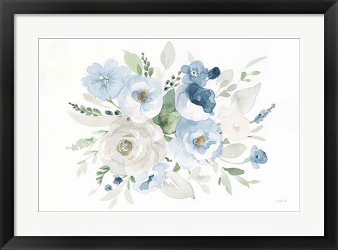 Framed Essence of Spring II Blue Print