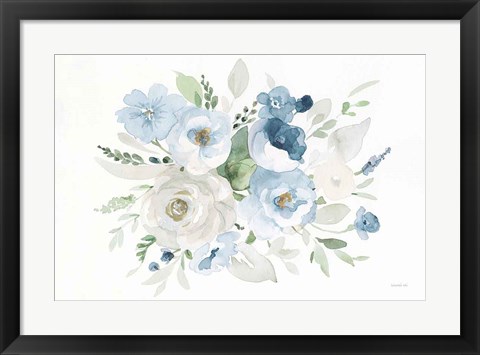 Framed Essence of Spring II Blue Print